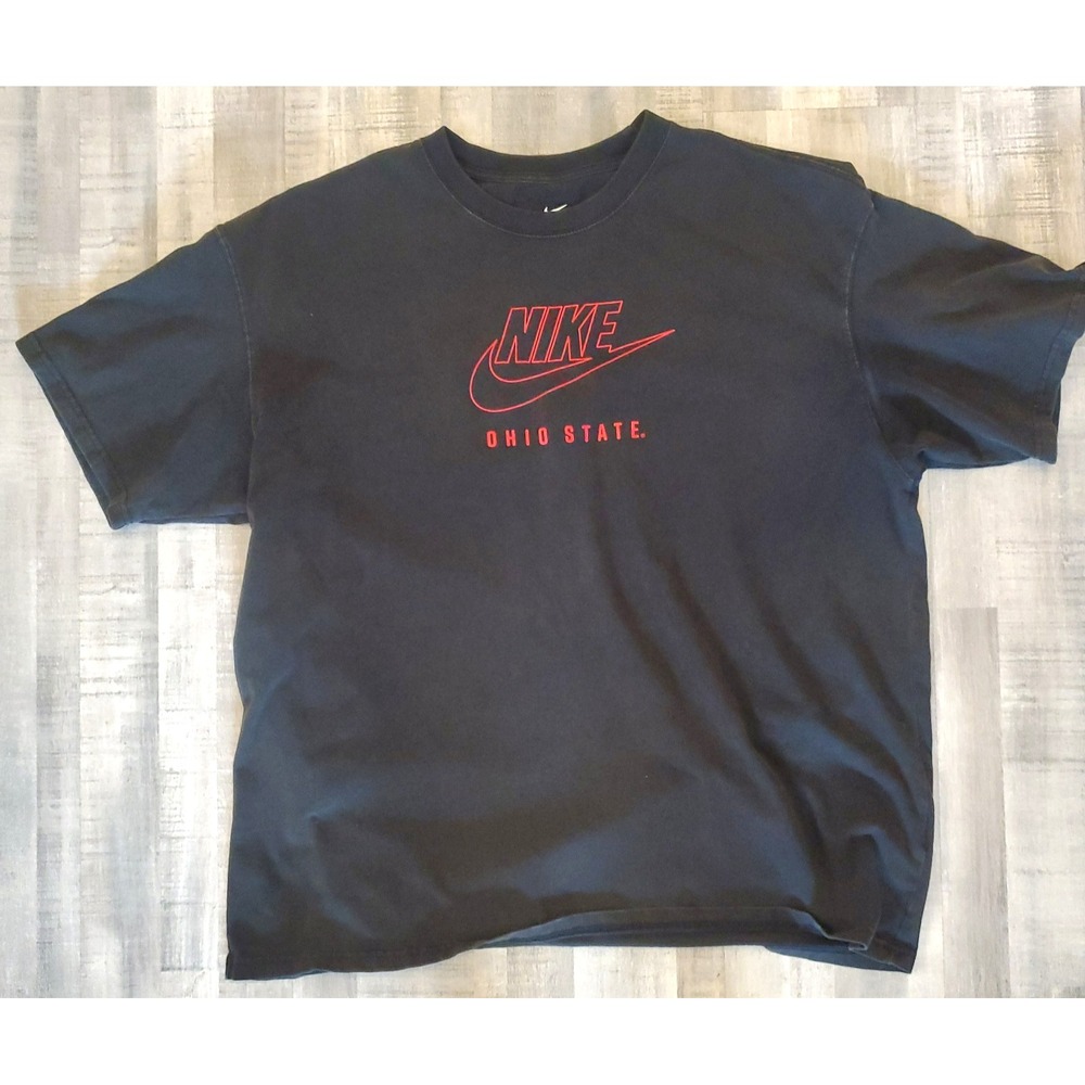 Mens Nike Ohio State Buckeyes Shirt XL Black Athletic Gym Workout Buckeyes